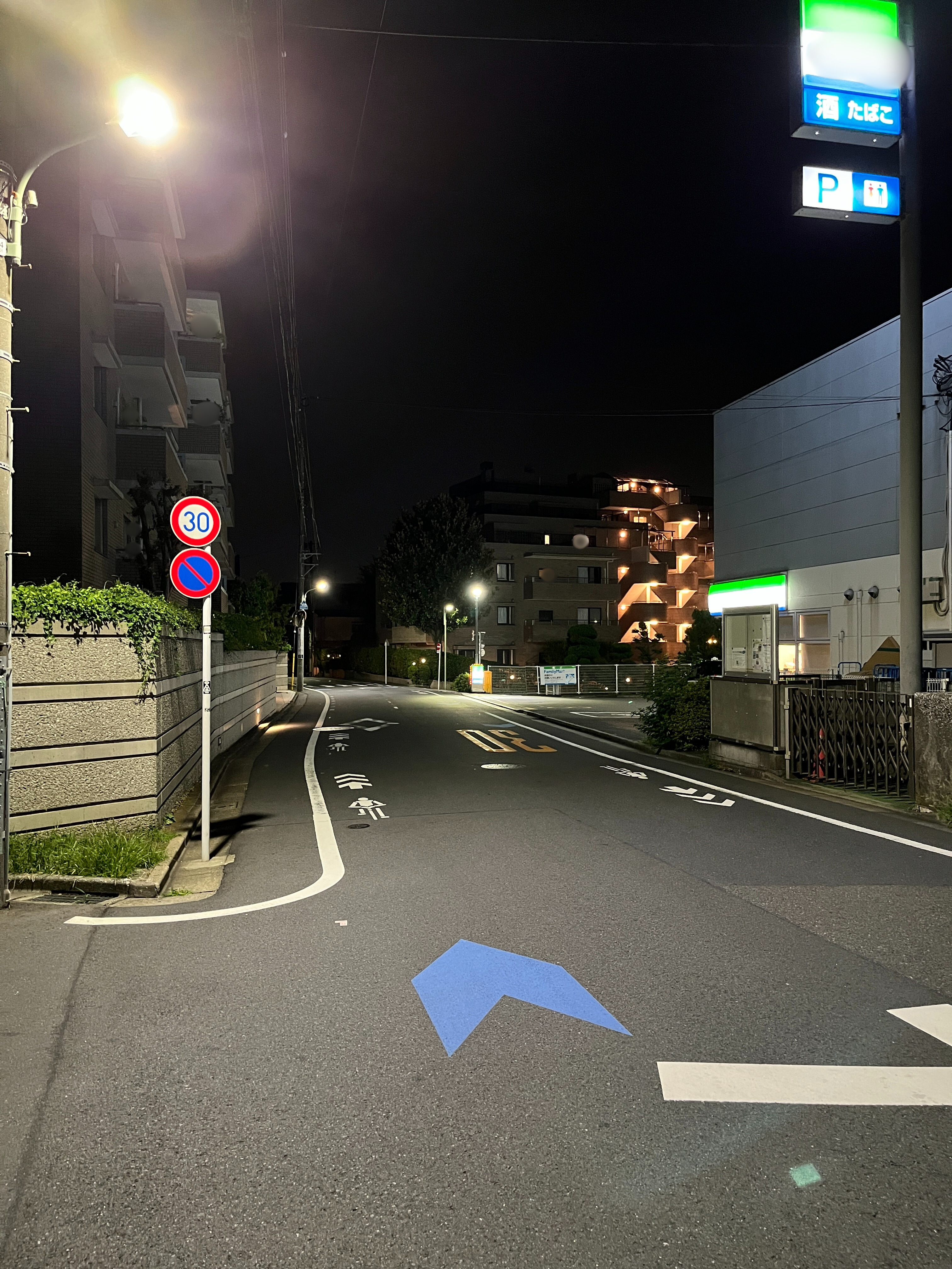 T字路を左折します。